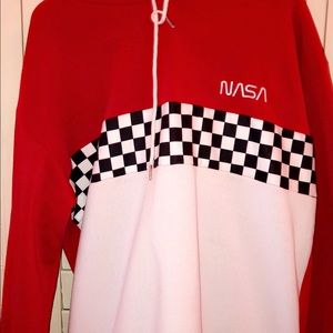 red nasa sweater